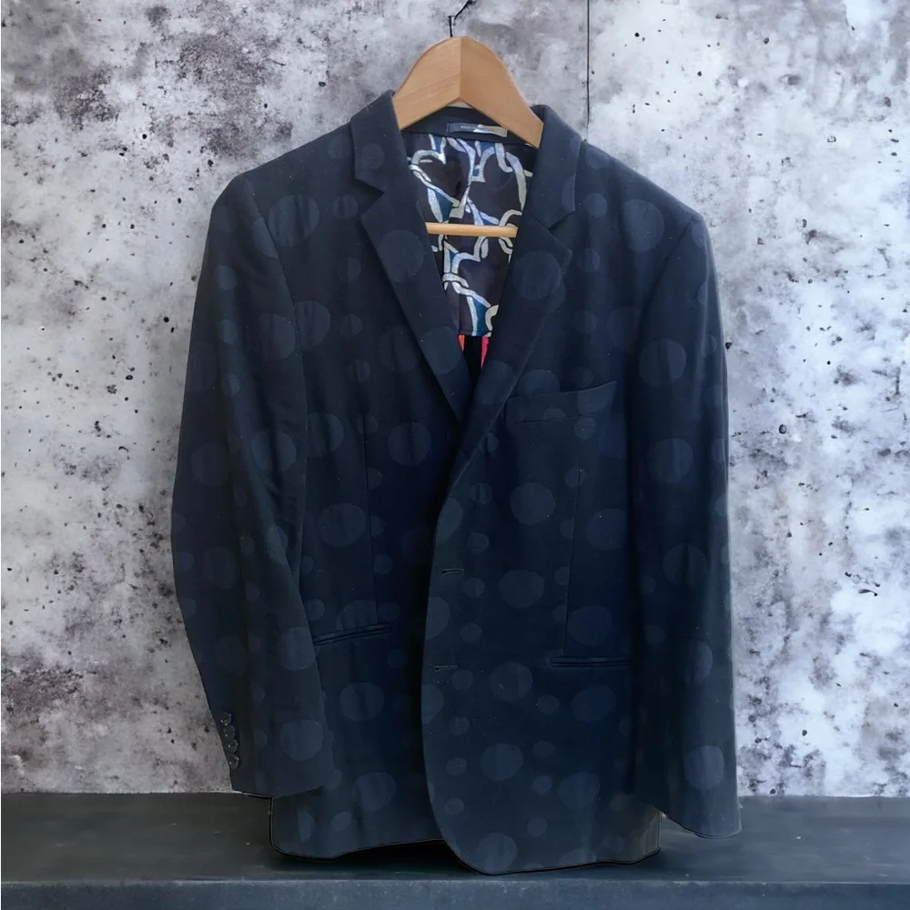 Paul Smith Bubbles Suiting/Sports/DinnerJacket Sz 38;48 Made in Portugal EUC